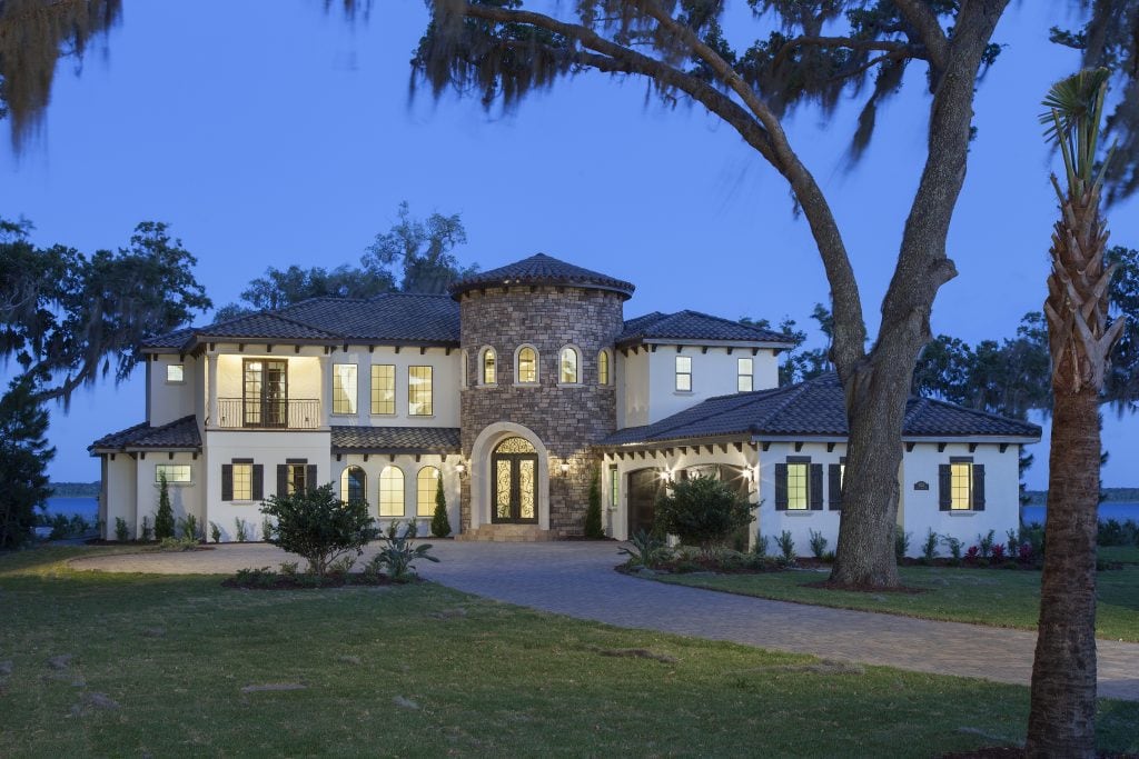  5,300 square foot custom home located on an envious waterfront lot on stunning Lake Hart in Lake Nona, Orlando, Florida. Designed and built by Orlando luxury home builder, Jorge Ulibarri. www.imyourbuilder.com 