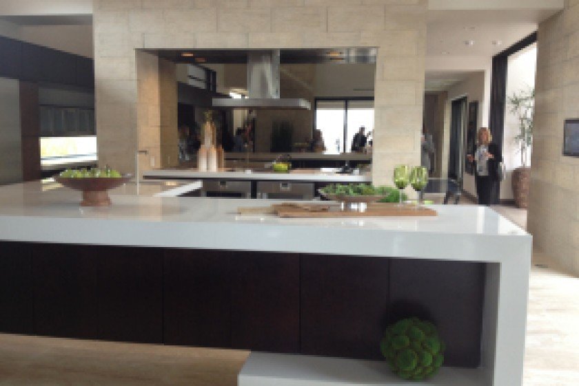 interior luxury home kitchen island